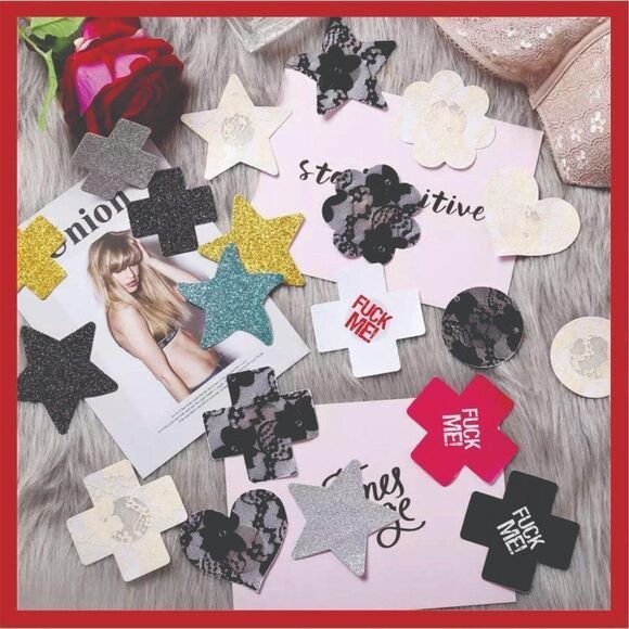 💋 Nipple Covers ❤️ Sexy Pasties 🔥 Breast Petals - Picture 9 of 9